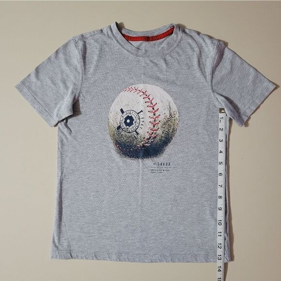 Gap Boys Gray Short Sleeve Baseball Graphic T-Shirt - Picture 5 of 8